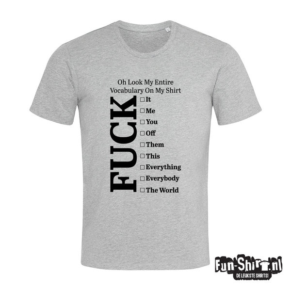 My entire vocabulary T-shirt