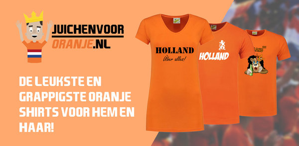 De oranje fanshop van Fun-Shirt.nl
